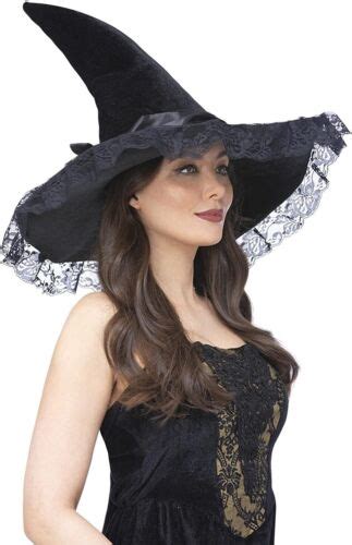 Black lxce witch hat